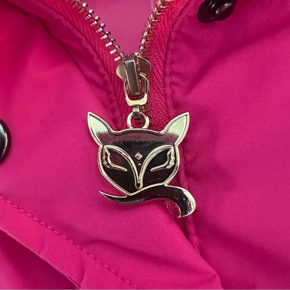 Winterina Pink Studded Puffer Vest with Belt - Picture 2 of 10